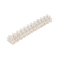 Клеммная колодка винтовая KВ-12 (4-12 мм²), ток 16 A, полиэтилен белый (ЗВИ), индивидуальная упаковка, 1 шт. REXANT