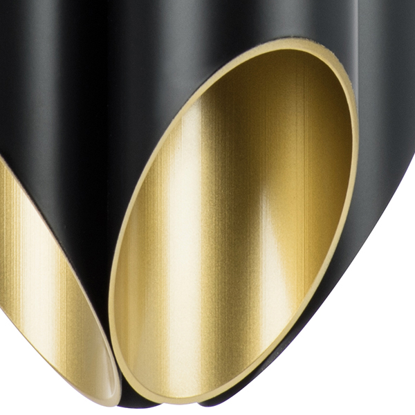 720087 Люстра SIENA 8х40W G9 ЧЕРНЫЙ/ЗОЛОТО