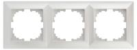 Рамка для розеток и выключателей Intro Solo 4-503-06 на 3 поста, СУ, перламутр