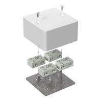 Коробка огнестойкая разветвительная для кабель-канала 40-0460-FR6.0-4-8-Р Е15-Е60 RAL9003 85х85х45 (44 шт/кор) Промрукав