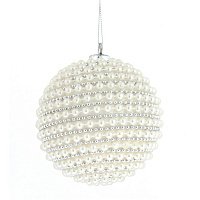 741365 Украшение новогоднее Шар Речной жемчуг  D10 см