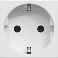 Розетка 2К+З нем.ст., в/заж., с з/ш, бел. (45х45мм), simple