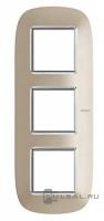 BT Axolute Светлый титан Рамка 2+2+2 мод эллипс
