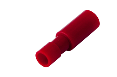 Разъем штекерный полностью изолированный гнездо 4 мм 0.5-1.5 мм² (РШПи-м 1.5-4/РшИмп 1,25-5-4) красный REXANT