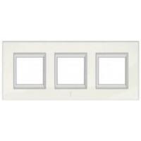 BT Axolute White Рамка 2+2+2 мод прямоугольная горизонтальная