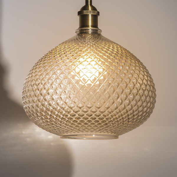 798031 Люстра GENNI 1х40W E27 ЛАТУНЬ/ПРОЗРАЧНЫЙ