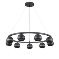 8242/9 COMFI LN25 203 черный металл Светильник подвесной LED GX53 8*7W 220V LUAZANA