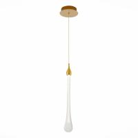 SL6103.203.01 Подвес ST-Luce Золотистый/Прозрачный LED 1*3W 4000K Faenza
