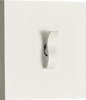 Выключатель звонкового типа на 1 тумблер, клавиша Wave, 10AX 250V, белый, серия N96