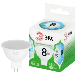 LED MR16-8W-840-GU5.3 GL  Лампа светодиодная ЭРА GREEN LINE LED MR16-8W-840-GU5.3 GL 8Вт софит яркий белый свет GU5.3