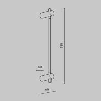 Настенный светильник (бра) Maytoni MOD413WL-L6G3K