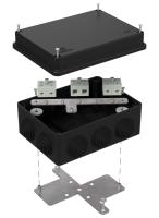 Коробка огнестойкая для о/п 40-0310-FR10.0-6 Е15-Е120 RAL9005 150х110х70 (6 шт/кор) Промрукав