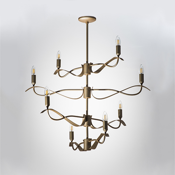 733283 Люстра RAGNO 8х40W E14 ЗОЛОТО