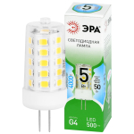 LED G4-JC-5W-840-12V GL  Лампа светодиодная ЭРА GREEN LINE LED G4-JC-5W-840-12V GL 5Вт капсула 12В яркий белый свет G4
