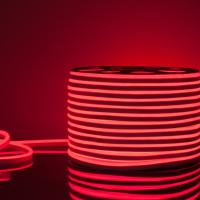 Светодиодный гибкий неон Гибкий неон 220V 9,6W 120Led 2835 IP67 односторонний красный, 50м