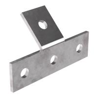 Пластина Т-образная 45 градусов 4 отверстия Промрукав