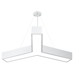 Светильник LED Geometria ЭРА Igrek SPO-142-W-40K-044 44Вт 4000K 3000Лм IP40 800*80 белый подвесной драйвер внутри