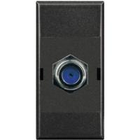 BT Axolute Антрацит Розетка ТV тип F  сопротивление 75 Ом  резьбовое соединение  1 мод