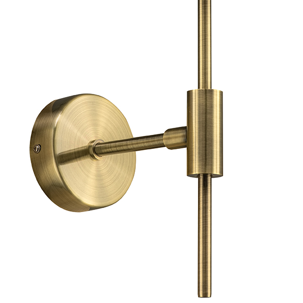 813611 Бра GLOBO 1х40W E14 electroplating bronze/white