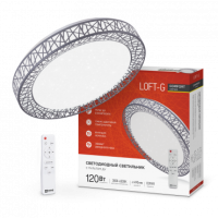 Светильник сд COMFORT Loft-G 120Вт 230В 3000-6500K 9600Лм 500x100мм с пультом ДУ IN HOME