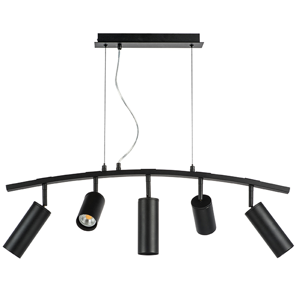 LR735372873 Люстра RULLO 5х50W GU10 ЧЕРНЫЙ (571735+214437-2+214487-3)