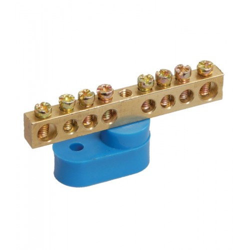 Шина PE земля на одном угловом изол ШНИ-6х9-24-У1-Ж