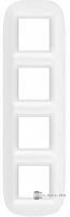 BT Axolute Белый Corian Рамка 2+2+2+2 мод эллипс