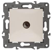 14-3101-02 ЭРА Розетка TV одиночная, IP20, Эра Elegance, сл.кость (10/100/1600)