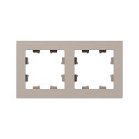 2 - местная рамка, кремовая, пластик Эпика EKF