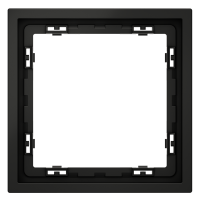 Рамка пластиковая VOLTUM S70 на 1 пост, (черный матовый)