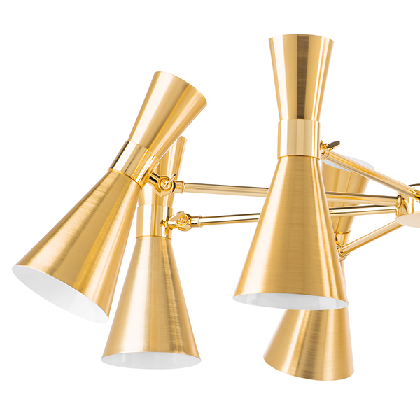 816081 Люстра DUMO 8х40W E14 ЛАТУНЬ/ЗОЛОТО