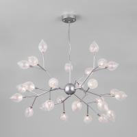 Подвесная люстра со стеклянными плафонами 546 серебро