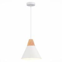 SLE125103-01 Подвес Белый/Белый, Светлое дерево E14 1*40W MODICA