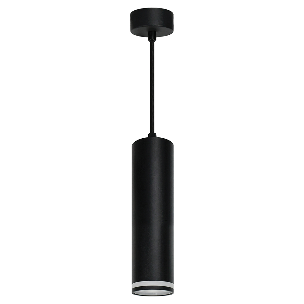 Светильник потолочный Feron ML1708 Barrel LUNA на подвесе MR16 35W 230V, черный 55*280 FERON ML1708