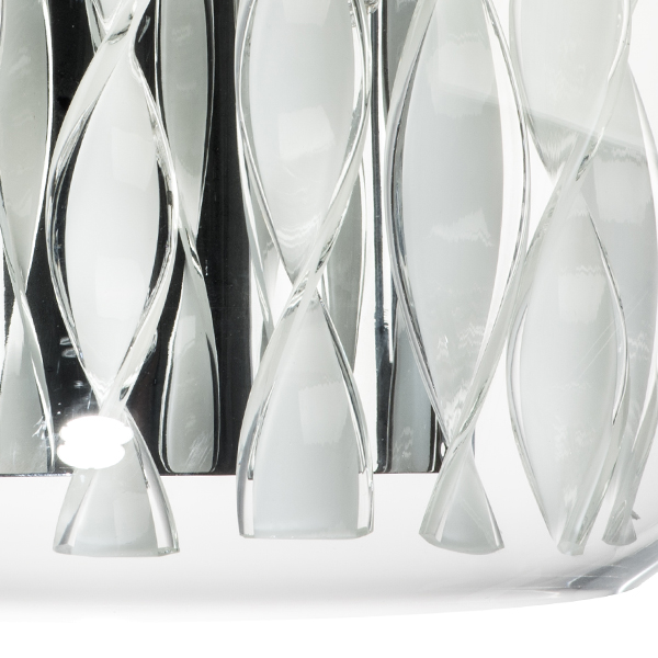 752634 Бра ACQUARIO 3х20W G4 12V ХРОМ БЕЛ стекло