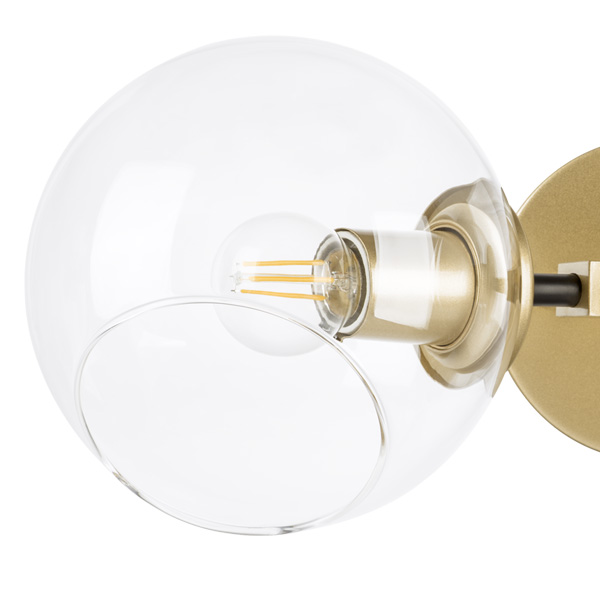 785623 Бра BETA 2x40W E27 ЗОЛОТО/ЧЕРНЫЙ