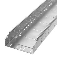 Лоток перфорированный Профи INOX (AISI 304) 200х80x6000 (2,0 мм) (12 м/уп) Промрукав