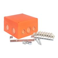 Коробка распаячная огнестойкая (126х126х74) 8 кк/0 5-4мм?/12 мв IP66 EKF PROxima