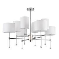 6589/8C CLASSI LN25 60 хром/белый, металл/текстиль Люстра потолочная E14 8*40W 220V LATTI