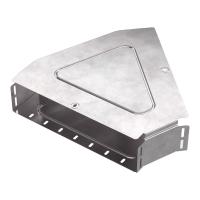 Угол горизонтальный 45 градусов с крышкой Стандарт 400х100 Промрукав