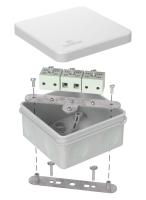 Коробка огнестойкая для о/п двухкомпонентная 60-0210-FR6.0-6 Е15-Е120 RAL7035 80х80х40 Промрукав