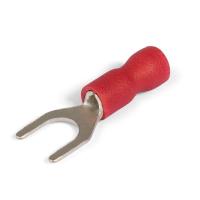 Наконечники вилочные изолированные с ПВХ манжетой (НВИ) 1,5–3 красные (100 шт/уп) Промрукав