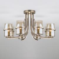 Потолочная люстра со стеклянными плафонами 60085/8 античная бронза