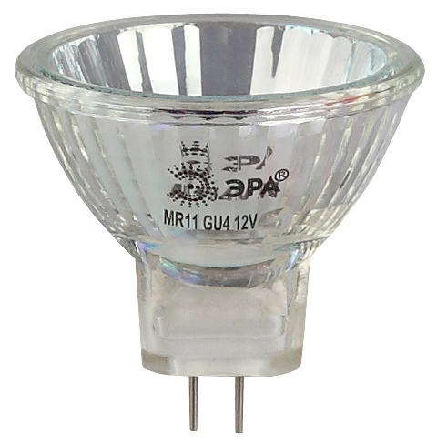 GU4-MR11-35W-12V-30CL  Лампа галогенная ЭРА GU4-MR11-35W-12V-30CL 35Вт софит теплый белый свет GU4