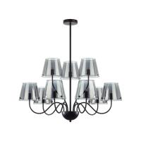 6570/9C MODERNI LN25 103 черный/дымчатый/металл/стекло Люстра потолочная G9 9*20W 220V SMOKY