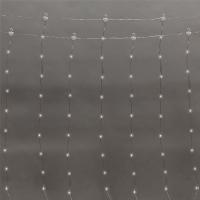 Гирлянда Светодиодный дождь из росы 3х2м, белый, USB + пульт управления, с крючками для крепления NEON-NIGHT