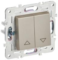 SKANDY Выключатель жалюзи 10А SK-V12Sh шампань IEK