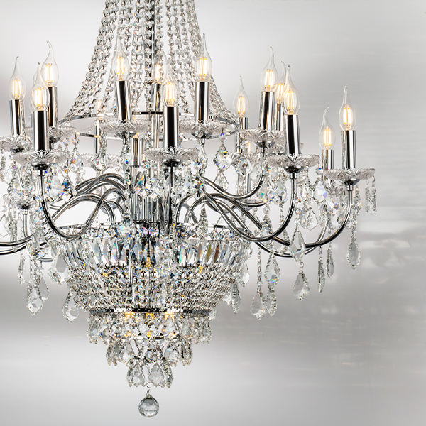 700294 Люстра подвесная CLASSIC 29х60W E14 ХРОМ