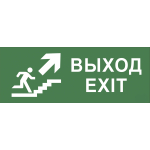 INFO-SSA-110  Самоклеящаяся этикетка ЭРА INFO-SSA-110 330х120мм  Выход/лестница вверх/фигура  SSA-101/DPA-301