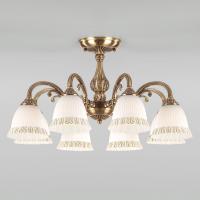 Потолочная люстра со стеклянными плафонами 60107/8 античная бронза